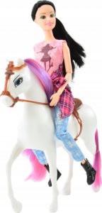 Skleplolki LALKA TYPU BARBIE DŻOKEJKA Z KONIEM DUŻY ZESTAW 3