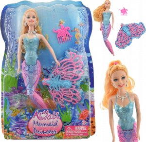 Skleplolki ZESTAW LALKA TYPU BARBIE SYRENKA OGON AKCESORIA 1