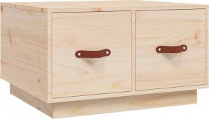 vidaXL Stolik kawowy, 60x53x35 cm, lite drewno sosnowe 2