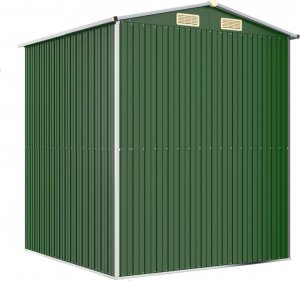 vidaXL vidaXL Szopa ogrodowa, zielona, 192x191x223 cm, stal galwanizowana 6