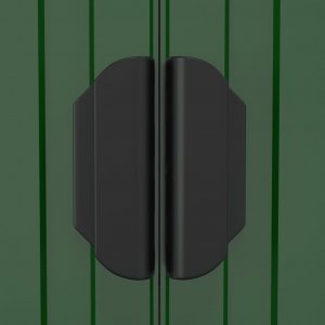 vidaXL vidaXL Szopa ogrodowa, zielona, 192x191x223 cm, stal galwanizowana 7