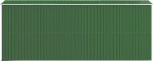 vidaXL Szopa ogrodowa, zielona, 192x523x223 cm, stal galwanizowana 5