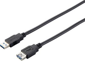 Kabel USB Diverse USB-A - USB-A 1.8 m Czarny 1