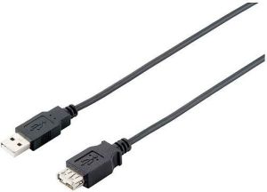 Kabel USB Diverse USB-A - USB-A 3 m Czarny 1