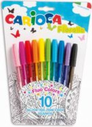 KW Trade Długopisy Carioca Fiorella, 10 kolorów (42775) 1