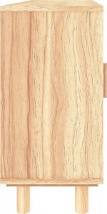 vidaXL Kredens, brązowa, 105x30x60 cm, lita sosna i 6