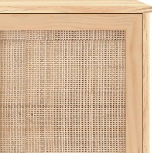 vidaXL Kredens, brązowa, 105x30x60 cm, lita sosna i 7