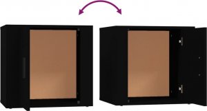 vidaXL vidaXL Szafka nocna, czarna, 50x39x47 cm 8