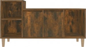 vidaXL Szafka pod telewizor, przydymiony dąb, 100x35x55 cm 5