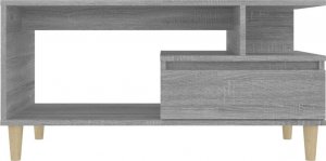 vidaXL vidaXL Stolik kawowy, szary dąb sonoma 90x49x45 cm, drewnopochodny 5