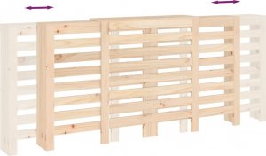 vidaXL vidaXL Osłona grzejnika, 210x21x85 cm, lite drewno sosnowe 8