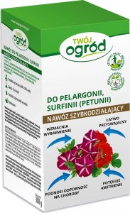 Twój Ogród Nawóz do pelargonii, surfinii (petunii) 300g - podnosi odporność na choroby 1