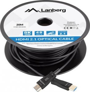 Kabel Lanberg HDMI - HDMI 20m czarny (CA-HDMI-30FB-0200-BK) 3