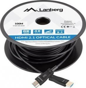 Kabel Lanberg HDMI - HDMI 100m czarny (CA-HDMI-30FB-1000-BK) 3