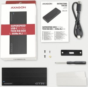 Kieszeń Axagon Obudowa zewnętrzna aluminiowa EEM2-GTR 9