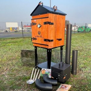 Grillpal Wędzarnia Ogrodowa OLCHOWA OM138L/65 Kolor TEAK 1