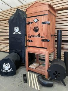 Grillpal Wędzarnia OLCHOWA Drewniana OD170L/80 GRILLPAL 2