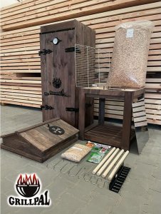 Grillpal Wędzarnia OLCHOWA Drewniana OD170L/80 GRILLPAL 3