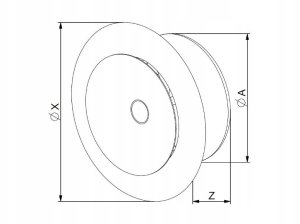 AWENTA Anemostat nawiewowy Awenta AMN125 fi125mm metalowy biały 3