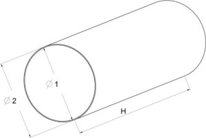 AWENTA Kanał wentylacyjny okrągły Awenta KO125-05 fi125mm biały 0,5m 5