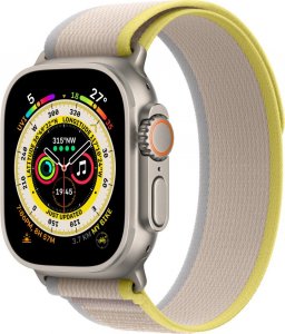 Apple Opaska Trail w kolorze żółtym/beżowym do koperty 49 mm - rozmiar S/M 2
