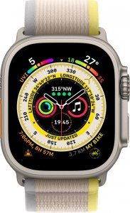 Apple Opaska Trail w kolorze żółtym/beżowym do koperty 49 mm - rozmiar S/M 3