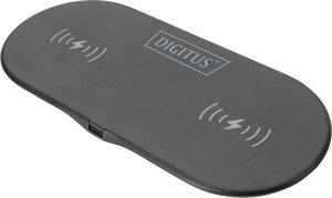 Ładowarka Digitus Ładowarka bezprzewodowa indukcyjna 15W Qi Duo-Power 1m USB-C Czarna 1