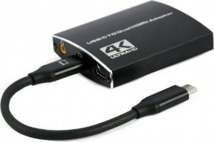 Adapter USB Gembird GEMBIRD Adapter USB-C na 2x HDMI 4K 60Hz czarny 1