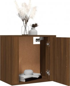 vidaXL vidaXL Wisząca szafka nocna, brązowy dąb, 50x30x47 cm 4