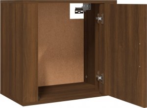 vidaXL vidaXL Wisząca szafka nocna, brązowy dąb, 50x30x47 cm 6