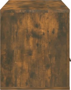 vidaXL Szafka pod telewizor, przydymiony dąb, 100x35x40 cm 8