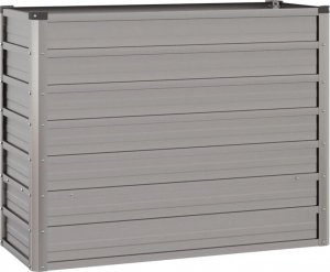 vidaXL vidaXL Donica ogrodowa, szara, 100x40x77 cm, stal kortenowska 2