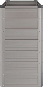 vidaXL vidaXL Donica ogrodowa, szara, 100x40x77 cm, stal kortenowska 5