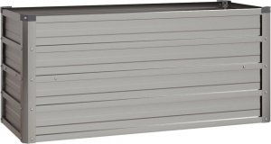 vidaXL vidaXL Donica ogrodowa, szara, 100x40x45 cm, stal kortenowska 2