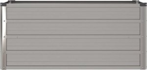 vidaXL vidaXL Donica ogrodowa, szara, 100x40x45 cm, stal kortenowska 4