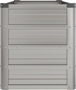 vidaXL vidaXL Donica ogrodowa, szara, 100x40x45 cm, stal kortenowska 5