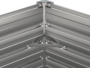 vidaXL vidaXL Donica ogrodowa, szara, 100x40x45 cm, stal kortenowska 6