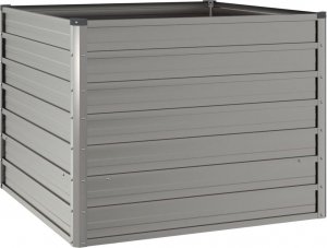vidaXL Donica ogrodowa, szara, 100x100x77 cm, stal kortenowska 2