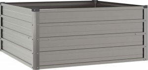 vidaXL vidaXL Donica ogrodowa, szara, 100x100x45 cm, stal kortenowska 2