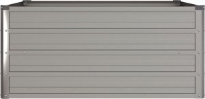 vidaXL vidaXL Donica ogrodowa, szara, 100x100x45 cm, stal kortenowska 4
