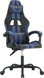 Fotel vidaXL czarno-niebieski (3143818) 1
