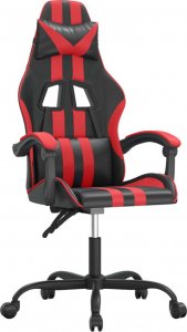 Fotel vidaXL czarno-czerwony (3143819) 1