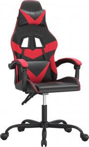 Fotel vidaXL czarno-czerwony (3143843) 1