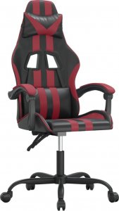 Fotel vidaXL czarno-bordowy (3143825) 1
