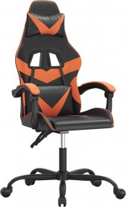 Fotel vidaXL czarno-pomarańczowy (3143848) 1
