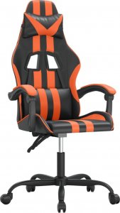 Fotel vidaXL czarno-pomarańczowy (3143824) 1