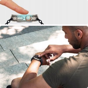 Spigen Szkło do Apple Watch Ultra 49, szybka, EZ 7