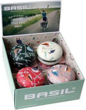 Basil Dzwonek rowerowy BASIL BIG BELL 80mm, mix kolorów pudełko 4szt. (BAS-50442) 1