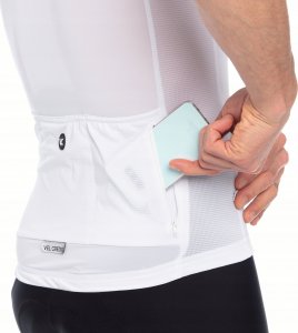 Velcredo Koszulka kolarska męska biała rowerowa 7