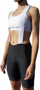 Velcredo Spodenki kolarskie na szelkach rowerowe damskie L 3